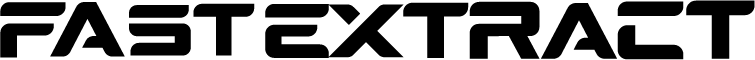 Logoschrift Fast Extract schwarz